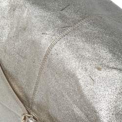 Jimmy Choo Metallic Gold Leather Zip Hobo