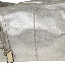 Jimmy Choo Metallic Gold Leather Zip Hobo