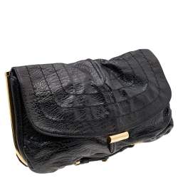 Jimmy Choo Black Leather Ayse Shoulder Bag