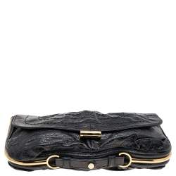 Jimmy Choo Black Leather Ayse Shoulder Bag
