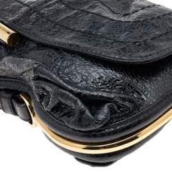 Jimmy Choo Black Leather Ayse Shoulder Bag