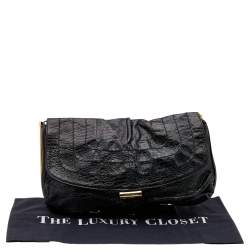 Jimmy Choo Black Leather Ayse Shoulder Bag