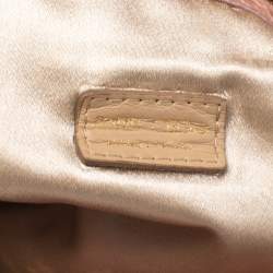 Jimmy Choo Pink Shimmer Snakeskin Chandra Clutch