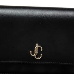 Pre Owned Jimmy Choo Black Leather Varenne Belt Bag