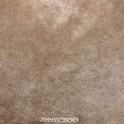 Jimmy Choo Dark Beige Shimmering Suede Small Solar Hobo