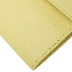 Jimmy Choo Citron Leather Reese Clutch