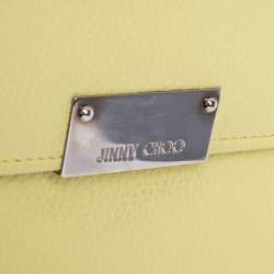 Jimmy Choo Citron Leather Reese Clutch