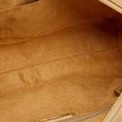 Pre Owned حقيبة ساتشل جيمي تشو كاثرين جلد وجلد لامع أسود/بني