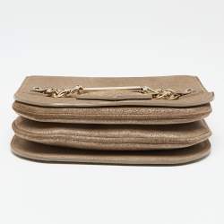 Pre Owned حقيبة جيمي تشو شادو سويدي ميتاليك بسلسلة