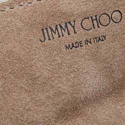 Pre Owned Jimmy Choo Green Suede And Python Stevie Hobo