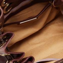 Pre Owned Jimmy Choo Burgundy Leather Riki Tote