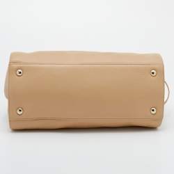 Pre Owned Jimmy Choo Beige Leather Rosalie Satchel