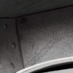 Pre Owned Jimmy Choo Metallic Silver Leather Lockett City Shoulder Bag