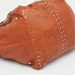 Pre Owned Jimmy Choo Brown Python Embossed And Leather Lohla Jane Hobo