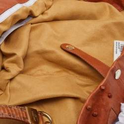 Pre Owned Jimmy Choo Brown Python Embossed And Leather Lohla Jane Hobo