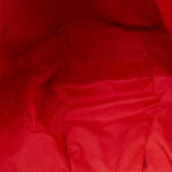 Pre Owned Jimmy Choo Multicolor Printed Canvas And Leather Trimmed Shopper Tote