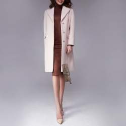 Pre Owned Jimmy Choo Metallic Brown Leather Tulita Wristlet Clutch