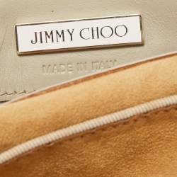 Pre Owned Jimmy Choo Beige Snakeskin Riley Hobo