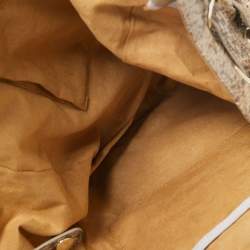 Pre Owned Jimmy Choo Beige Snakeskin Riley Hobo