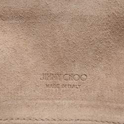 Pre Owned Jimmy Choo Gold Leather Emmie Clutch