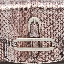 Jimmy Choo Metallic Brown Snakeskin Leather Tulita Pochette Bag