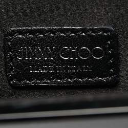 Pre Owned Jimmy Choo Black Multi Crystal Embellished Acrylic Candy Chain Clutch