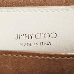 Jimmy Choo White Leather Madeline Crossbody Bag