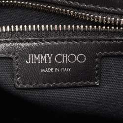 Jimmy Choo Black Quilted Leather Helia Top Handle Bag