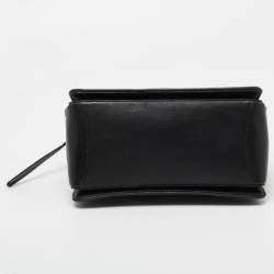 Jimmy Choo Black Quilted Leather Helia Top Handle Bag