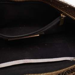 مملوكة مسبقًا Jimmy Choo Metallic Bronze Python Tulita Wristlet Clutch