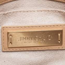 Pre Owned Jimmy Choo Metallic Leather Mini Rebel Crossbody Bag
