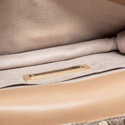 Pre Owned Jimmy Choo Metallic Leather Mini Rebel Crossbody Bag