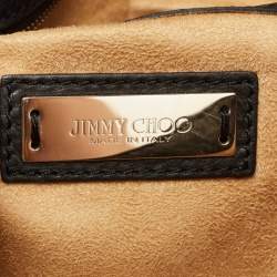 Pre Owned Jimmy Choo Black Leather Rebel Clutch