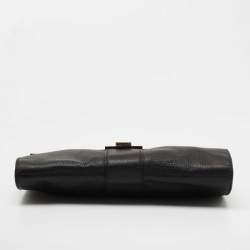 Pre Owned Jimmy Choo Black Leather Rebel Clutch