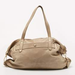 Jimmy Choo Beige/Brown Python Satchel