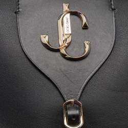 Pre Owned Jimmy Choo Black Leather Medium Varenne Bowler Bag