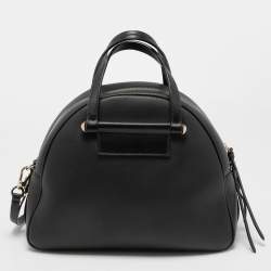 Pre Owned Jimmy Choo Black Leather Medium Varenne Bowler Bag