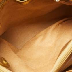 Pre Owned Jimmy Choo Gold/Silver Snakeskin Small Tulita Shoulder Bag