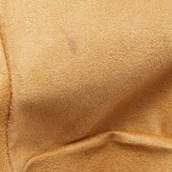 Pre Owned Jimmy Choo Gold Leather Mahala Bag