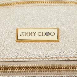 Pre Owned Jimmy Choo Gold Leather Mahala Bag