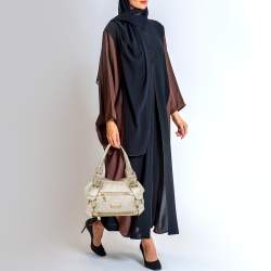 Pre Owned Jimmy Choo Gold Leather Mahala Bag