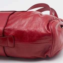 Jimmy Choo Red Leather Ramona Shoulder Bag