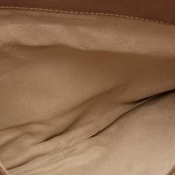 Jimmy Choo Beige Leather Chandra Fold over Clutch
