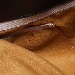 Jimmy Choo Brown Watersnake Leather Ayse Shoulder Bag