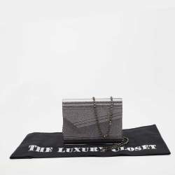 Pre Owned Jimmy Choo Light Purple Acrylic and Leather Candy Chain Clutch