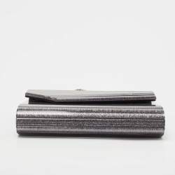 Pre Owned Jimmy Choo Light Purple Acrylic and Leather Candy Chain Clutch