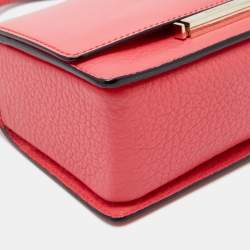 Pre Owned Jimmy Choo Peach Pink Leather Top Handle Bag