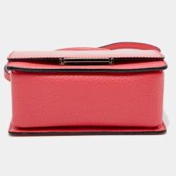 Pre Owned Jimmy Choo Peach Pink Leather Top Handle Bag