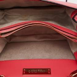 Pre Owned Jimmy Choo Peach Pink Leather Top Handle Bag