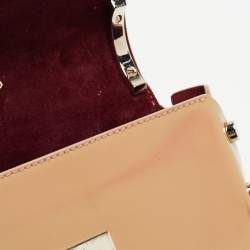 Pre Owned Jimmy Choo Beige Floral Embossed Leather Lockett City Shoulder Bag